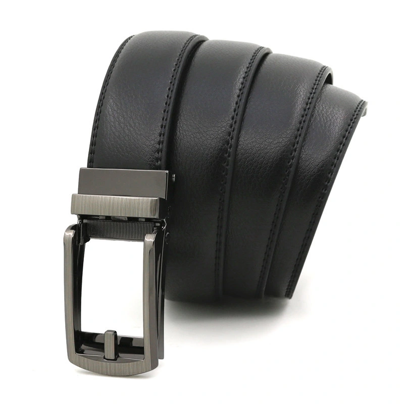 Wholesale Fashion Casual Adjustable Alloy Buckle Genuine Leather Belt for Man