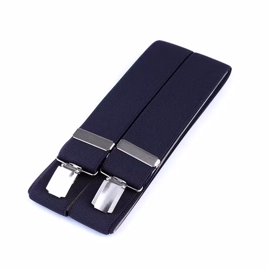Hot Sell OEM Solid Color Y Back Clips Mens Trouser Braces Suspender Elastic Band with Custom Logo