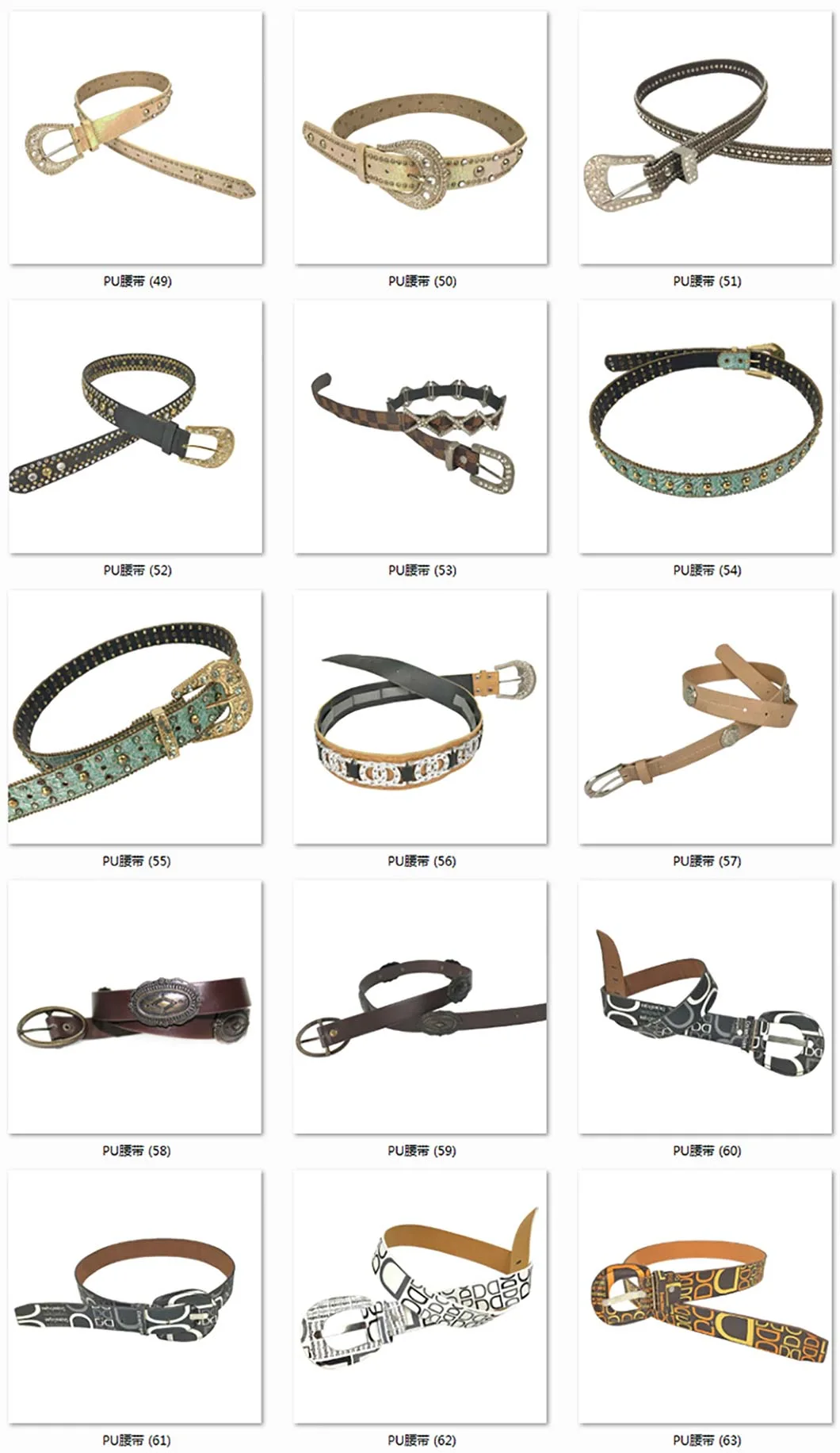 Hot Sell PU Leather Belt Customized Logo Women Leather Belts for Casual Dress