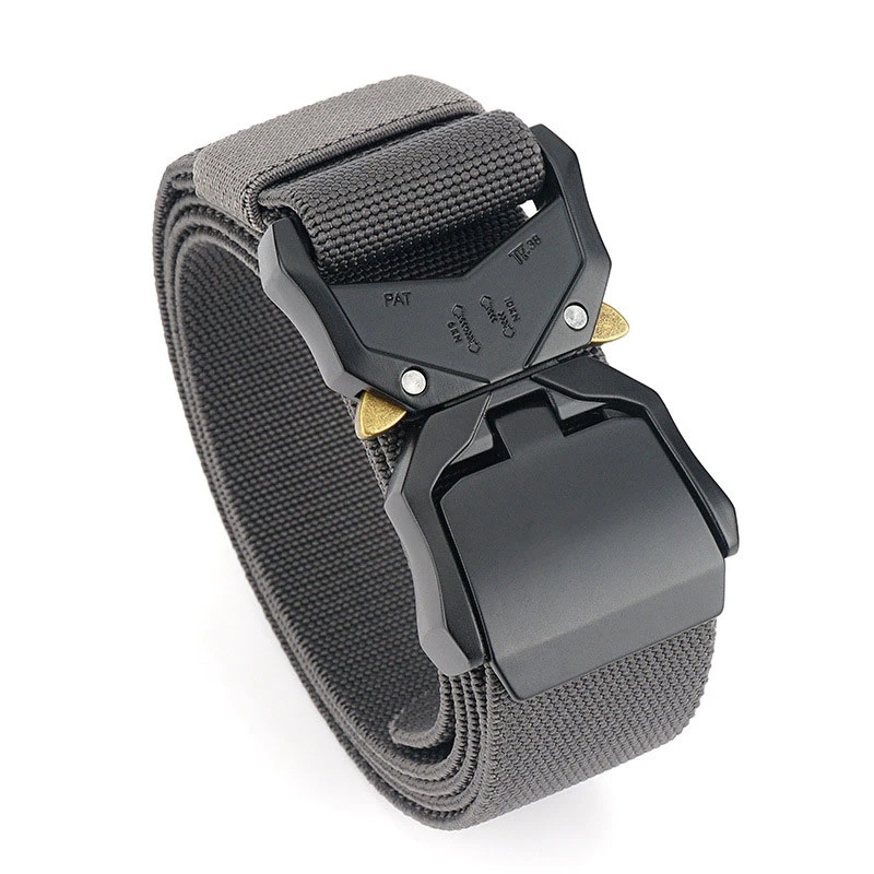 Tactical Belt Military Style Quick Release Metal Buckle Belt 3.8 Cm Heavy-Duty Nylon Riggers Belts for Men