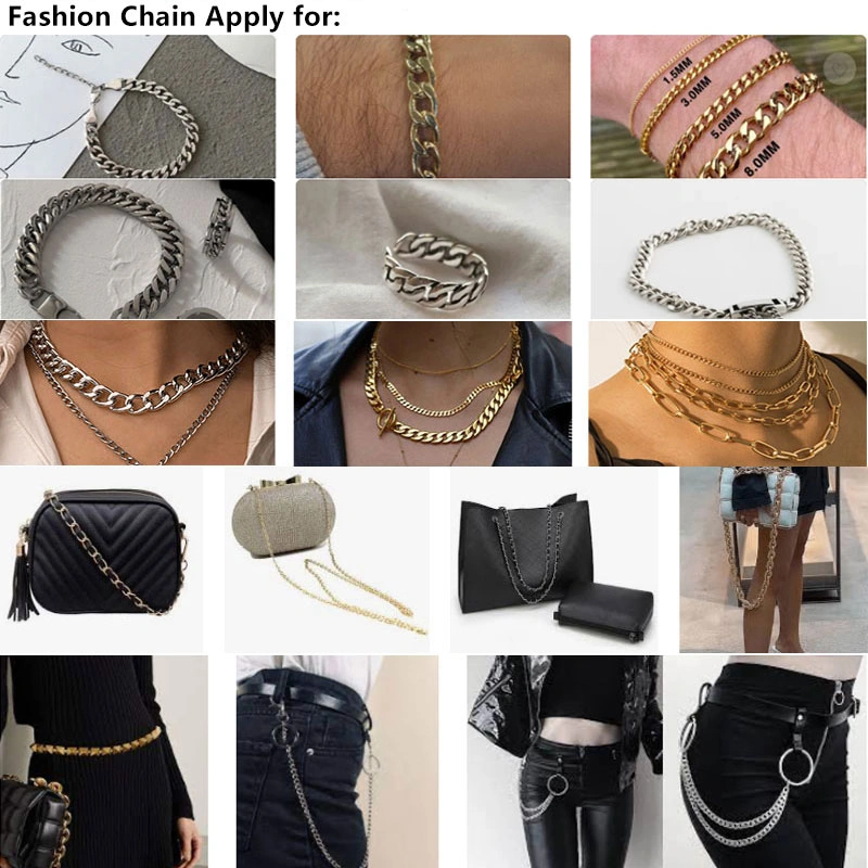 Women′s Waist Chain Pendant Fashion All-Match Decorative Dress Metal Hook Adjustment Belt Accessories Hanging Body Chain Custom Bc22031