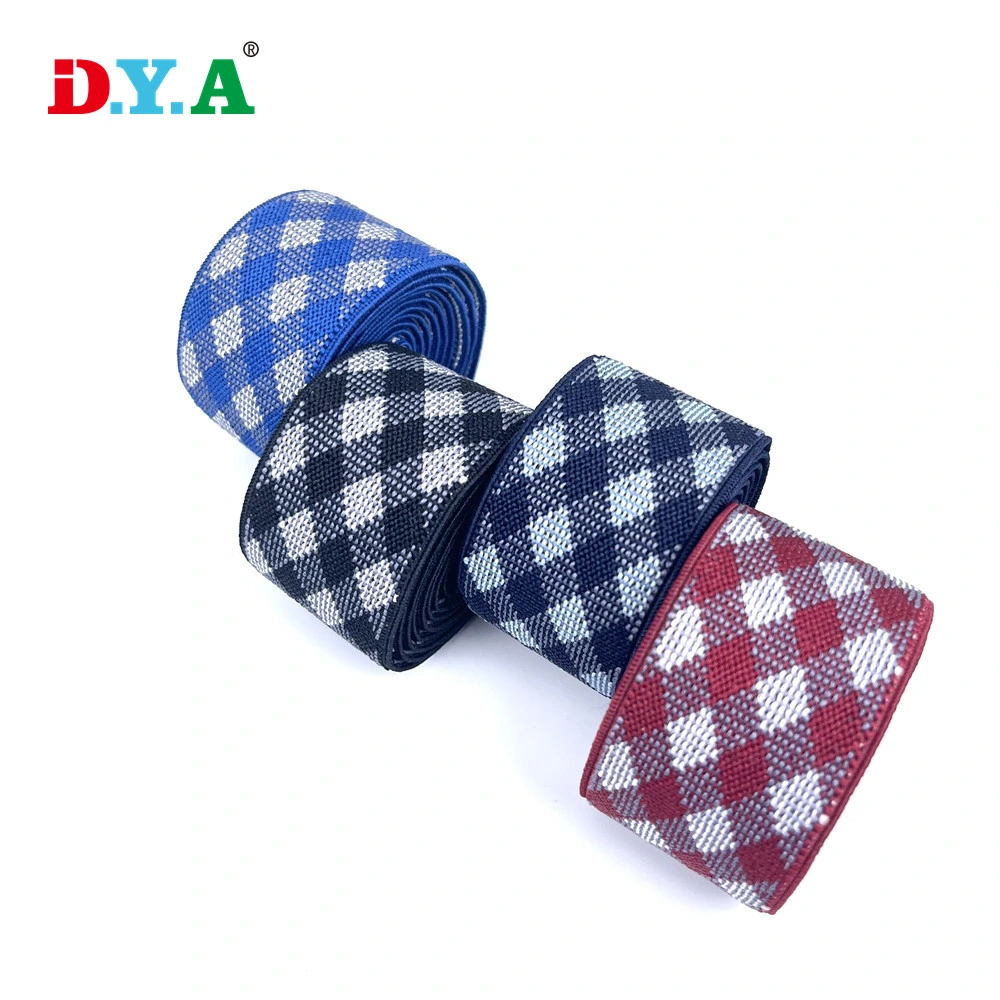 Polyester Jacquard Elastic Web Band Custom Colored Elastic Waistband for Skirt Clothes Belt