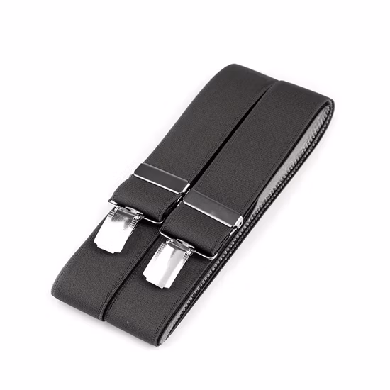 Hot Sell OEM Solid Color Y Back Clips Mens Trouser Braces Suspender Elastic Band with Custom Logo