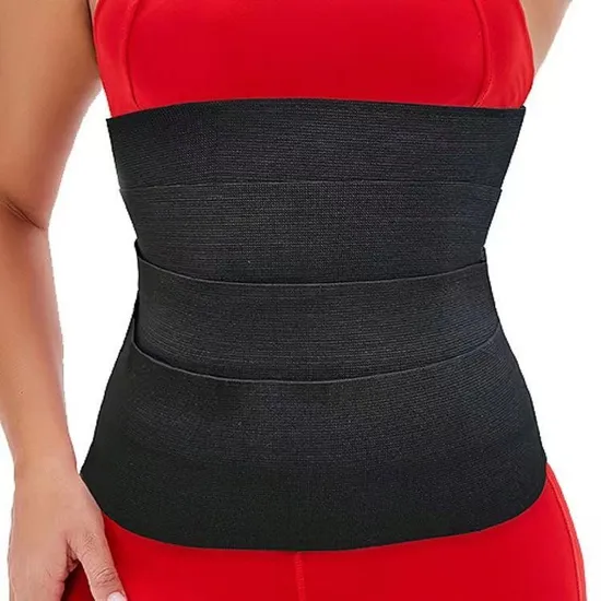 10cm 12.5cm Femmes Taille Bandage Wrap Tondeuse Shaperwear, Contrôle Du Ventre Amincissant La Graisse Brûlante Ceinture